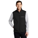 Port Authority® Core Soft Shell Vest<BR><BR>X-LARGE<BR>Black • White imprint Copy